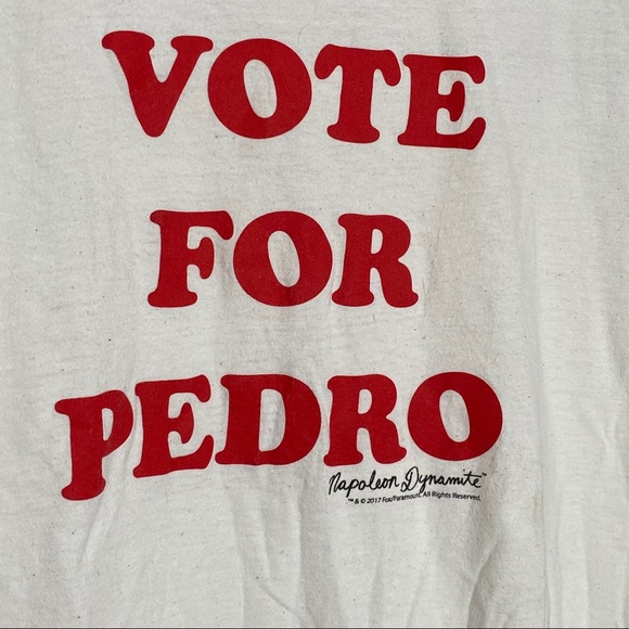 [Napoleon Dynamite] Vote for Pedro White T-Shirt - Picture 3 of 5